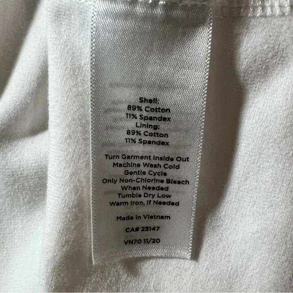 T by Talbots Women’s Everyday Stretch Skort White Size Medium - Picture 3 of 10